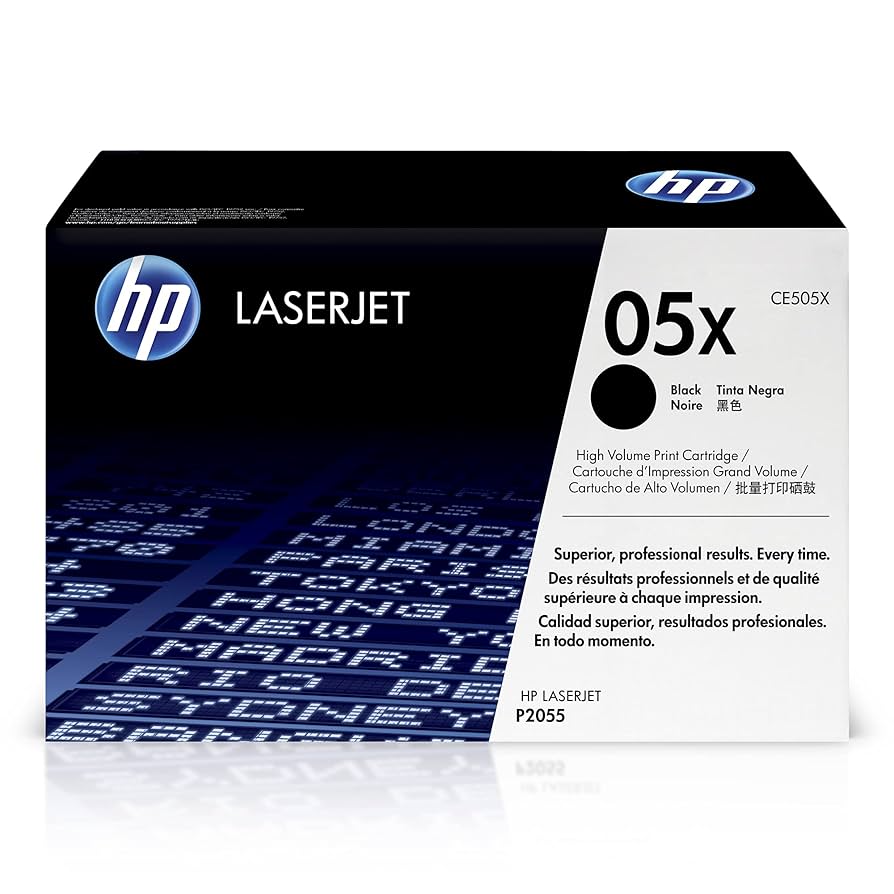 Amazon.com: HP 05X Black High-yield Toner Cartridge | Works